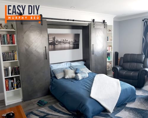 Queen Size DIY Murphy Bed Hardware Kit – Vertical Wall Bed for Space-Saving