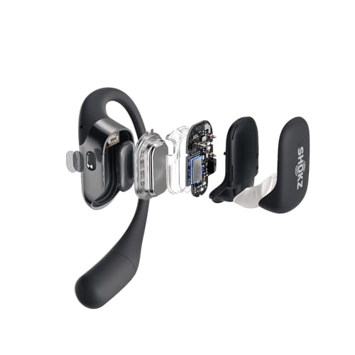 SHOKZ OpenFit Open Ear True Wireless Bone Conduction Earbuds - Black