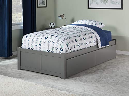 AFI Concord Platform Bed with Footboard & Storage Drawers
