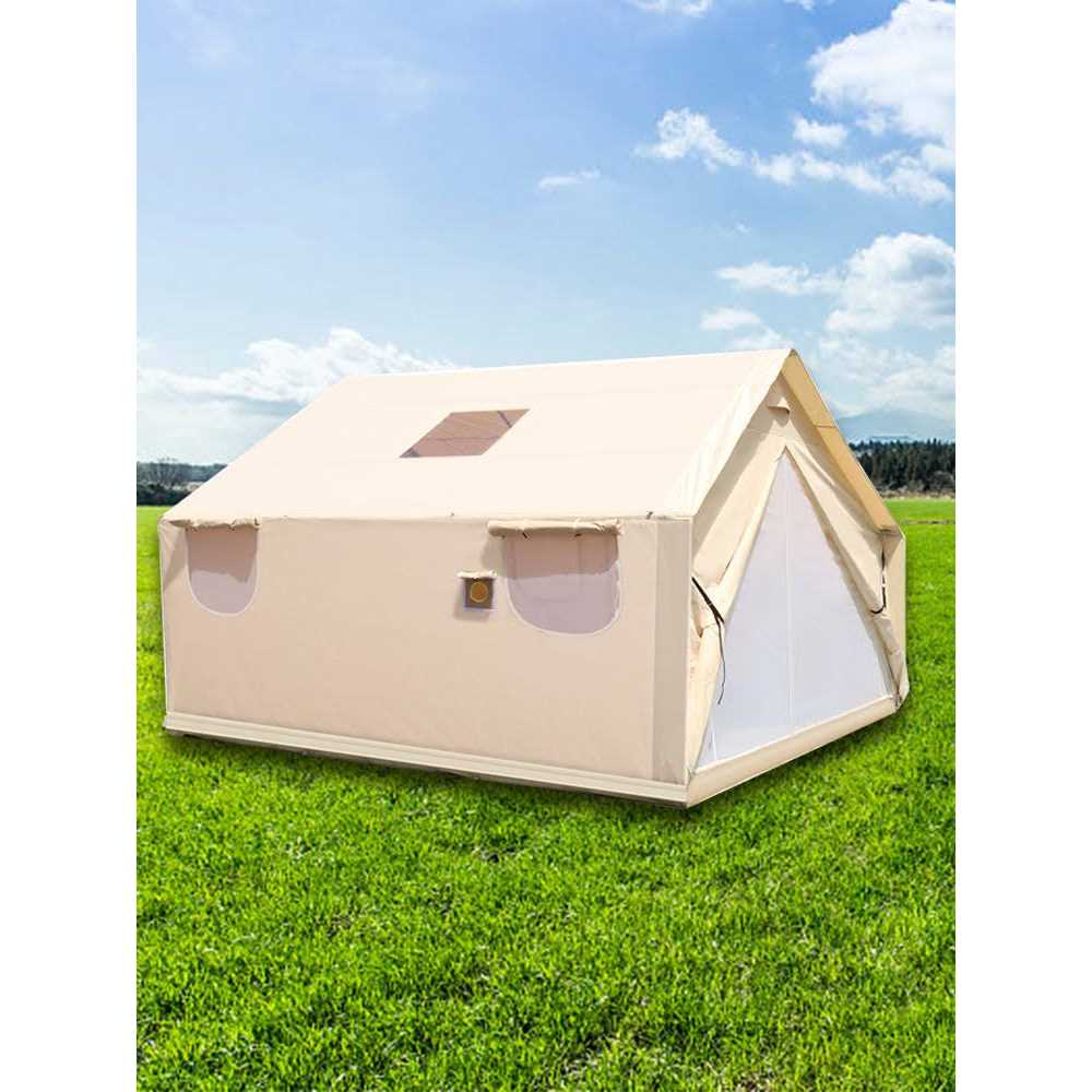 Vevor Canvas Wall Tent Wall Tent with PVC Storm Flap Large Canvas Wall Tent Waterproof - Sports Supplies Online Store