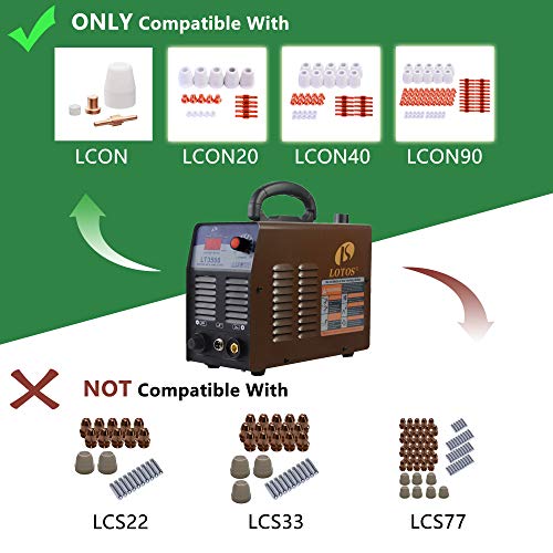 LOTOS LT5000D 50A Air Inverter Plasma Cutter Dual Voltage 110/220VAC 1/2" Clean Cut