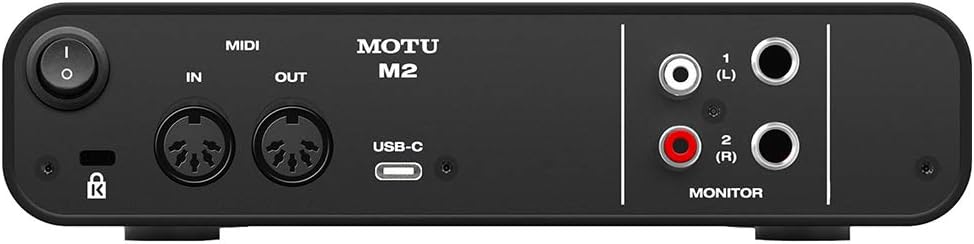 Motu M2 2x2 USB-C Audio Interface with XLR-XLR Cable Bundle