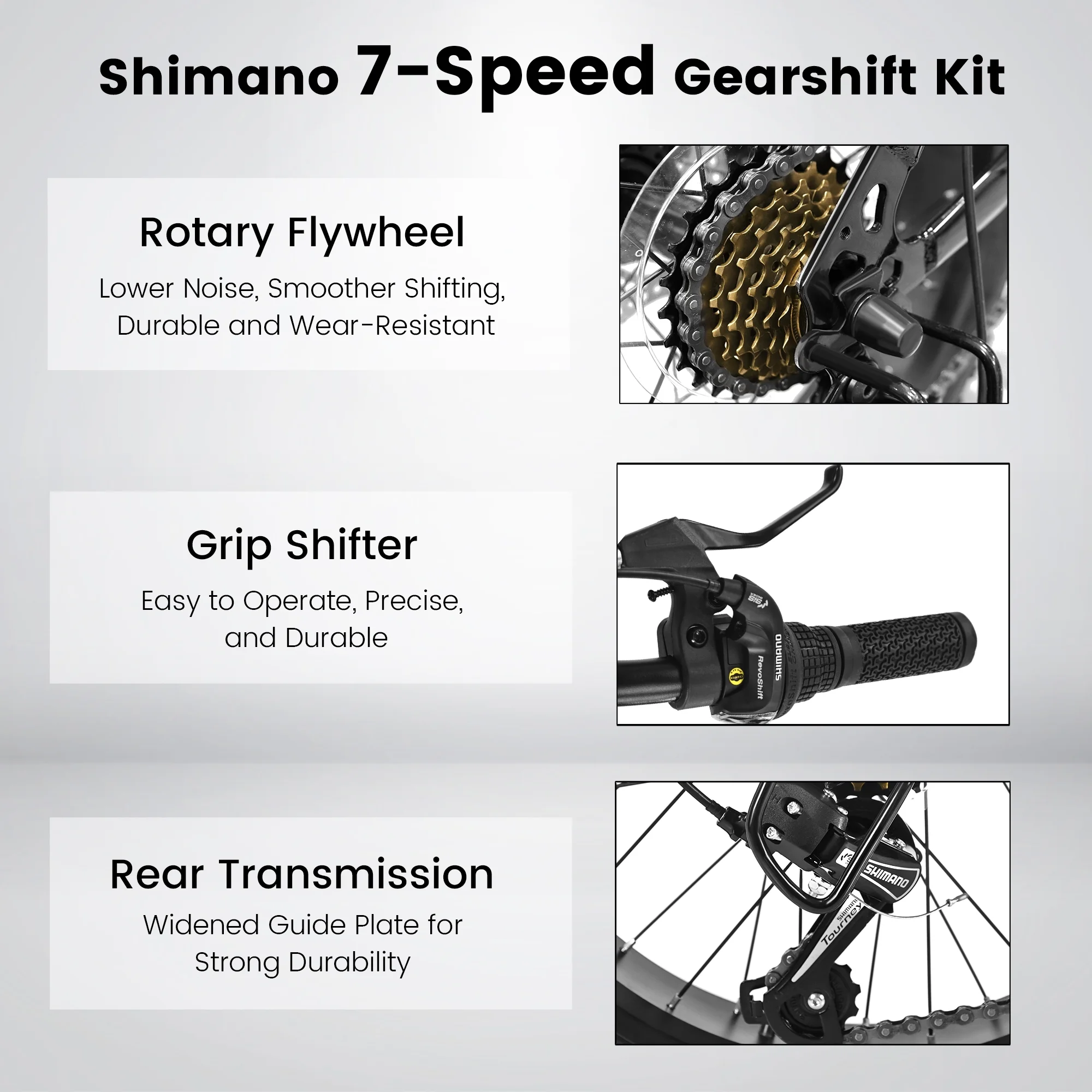 20 Inch Kids Bike, 4" Inch Fat Tire Mountain Bike for Ages 8-12 Boys Girls, 7 Speed Teenager Children Kids' Bicycles