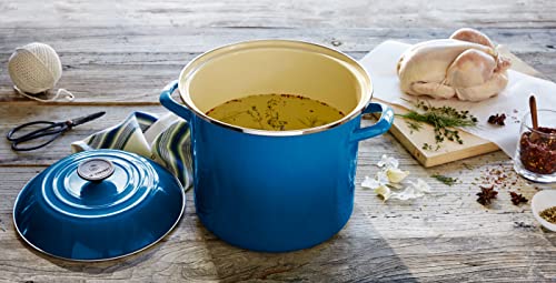 Le Creuset Enamel on Steel Stockpot, 10 qt., Olive