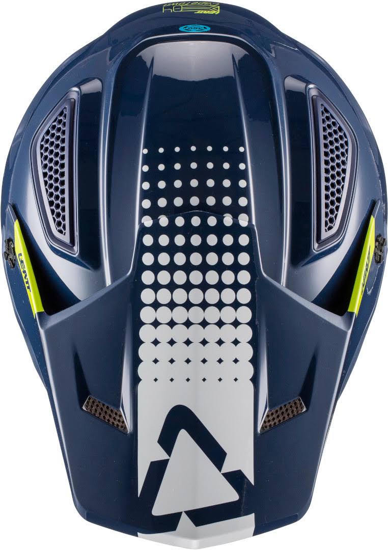 Leatt GPX 4.5 V20.2 Motocross Helmet, white-turquoise-blue, Size M