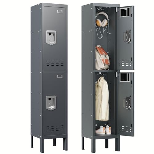 Metal Locker with 5 Doors,Lockers for Employees,66'' Steel Storage Locker for School,Gym, Office, Office,Garage