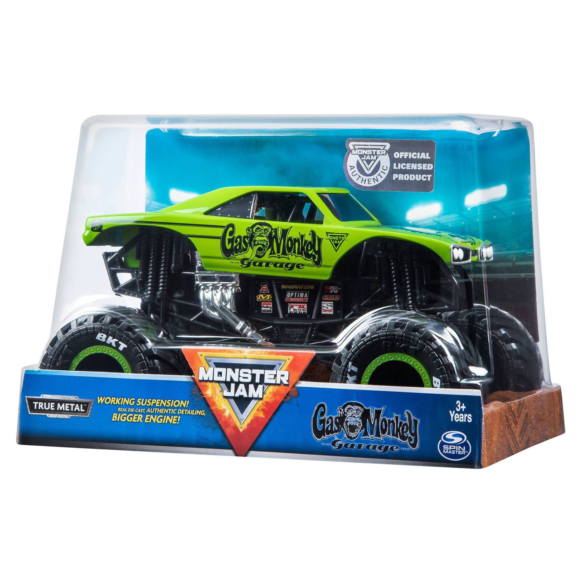 Year 2019 Monster Jam 1:24 Scale True Metal Die Cast Truck - GAS Monkey Garage