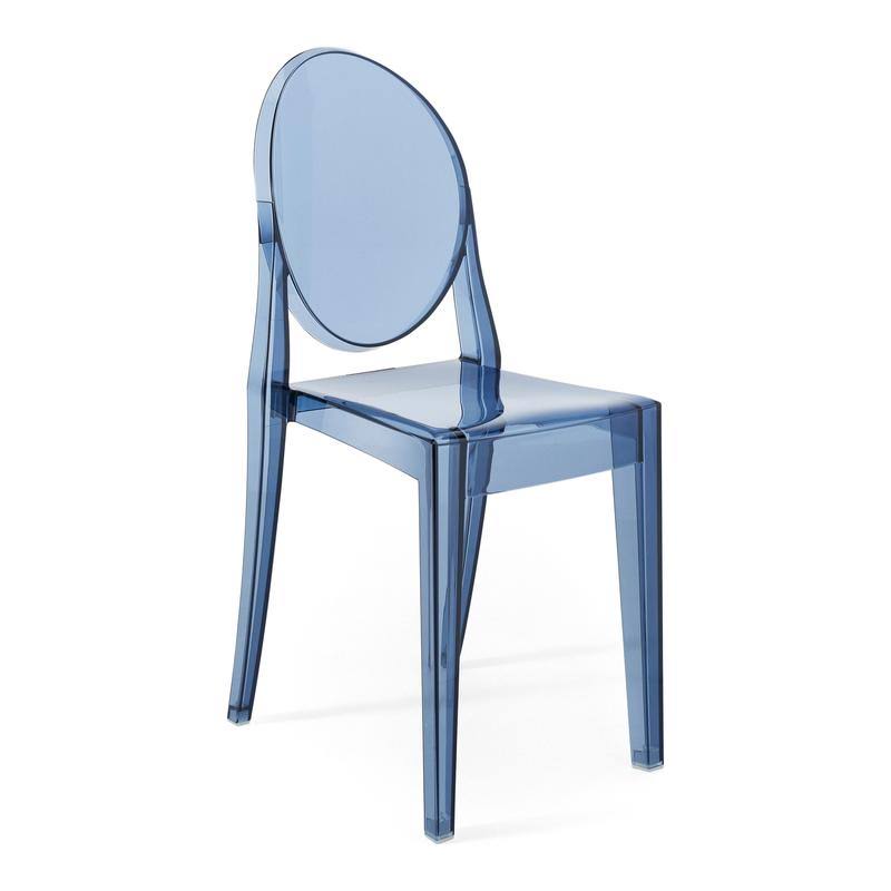 Kartell Victoria Ghost Chair Solid - Polycarbonate Black - 4857000000