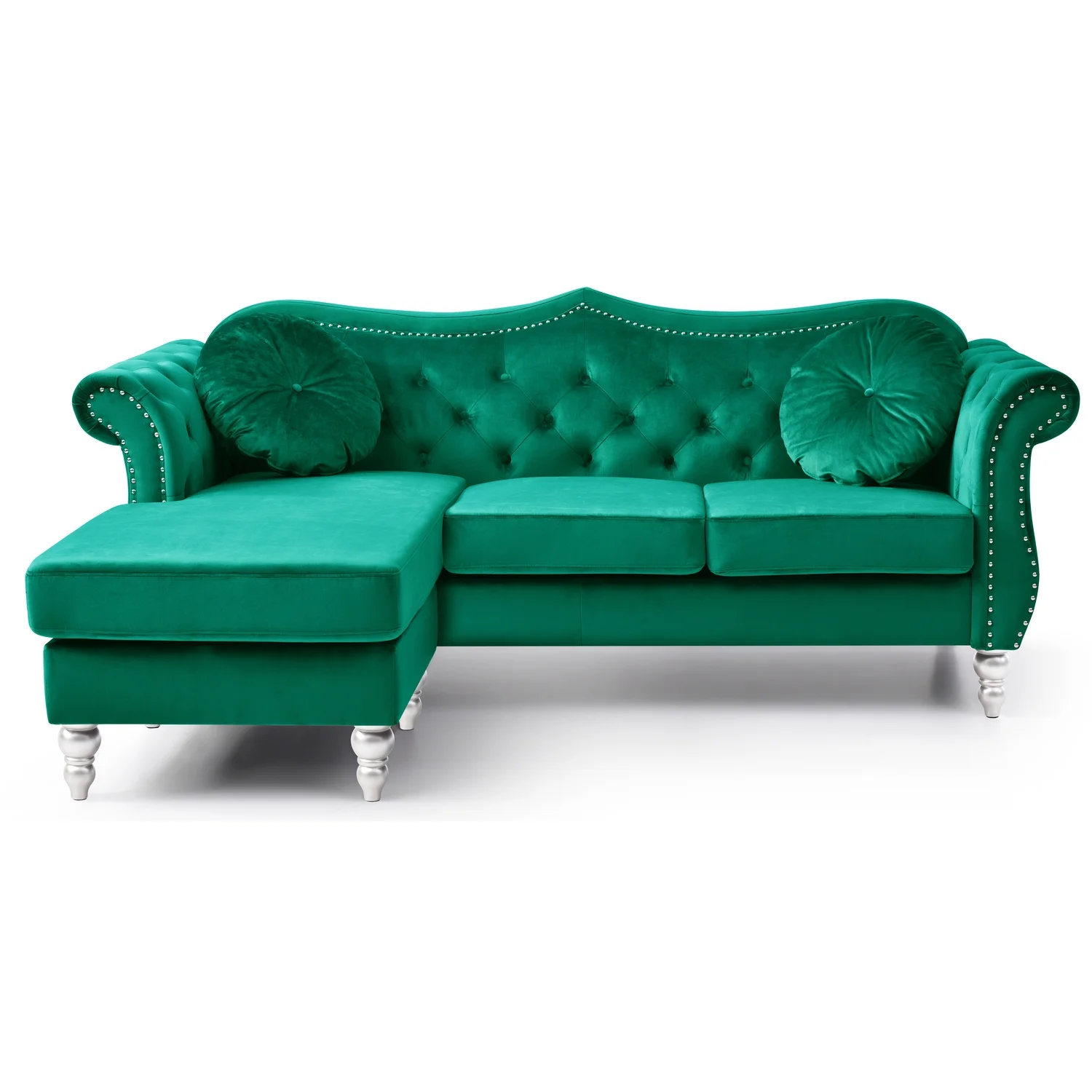 Maykoosh City Sleek G0662B-SC Sofa Chaise , Green