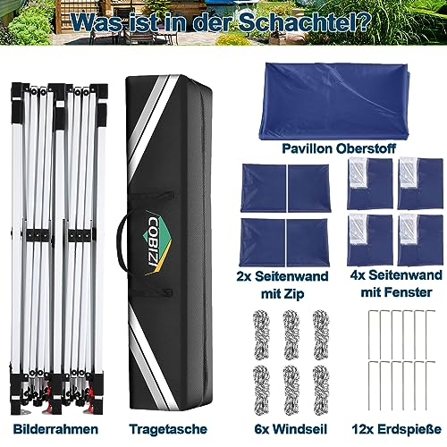 10x10 Pop Up Canopy Tent with 4 Sidewalls and Mesh Windows 2.0