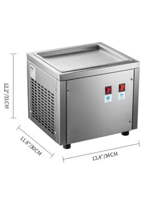BENTISM Fried Ice Cream Roll Machine Commercial Ice Roll Maker for Yogurt Milk