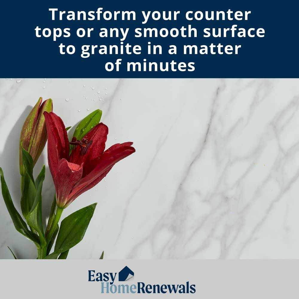 Instant Granite Premium Kitchen Countertop Vinyl Laminate Cover Easy Installation