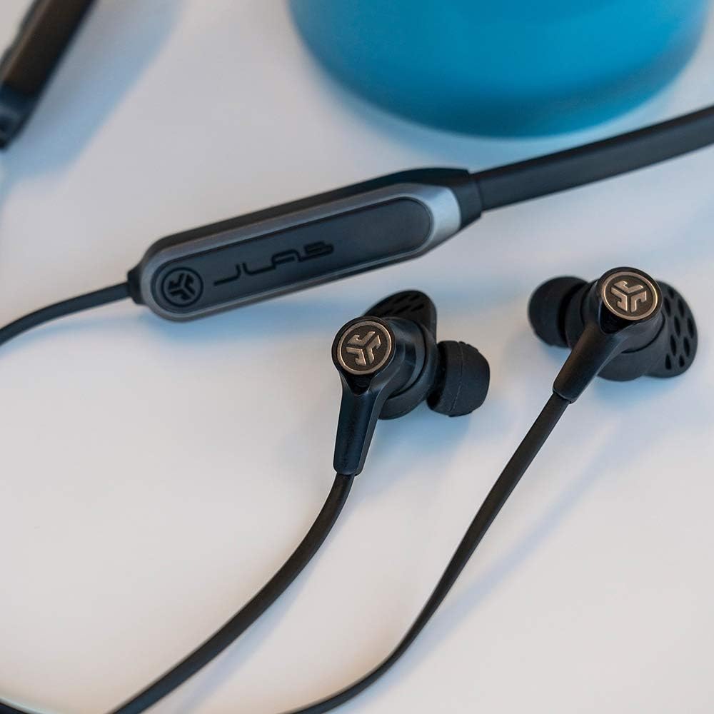 JLab Epic ANC Earbuds | Active Noise Canceling | Be Aware Audio | Bluetooth 5 | 25+ Hour Battery Life | IP54 Sweat Resistant | Universal Music