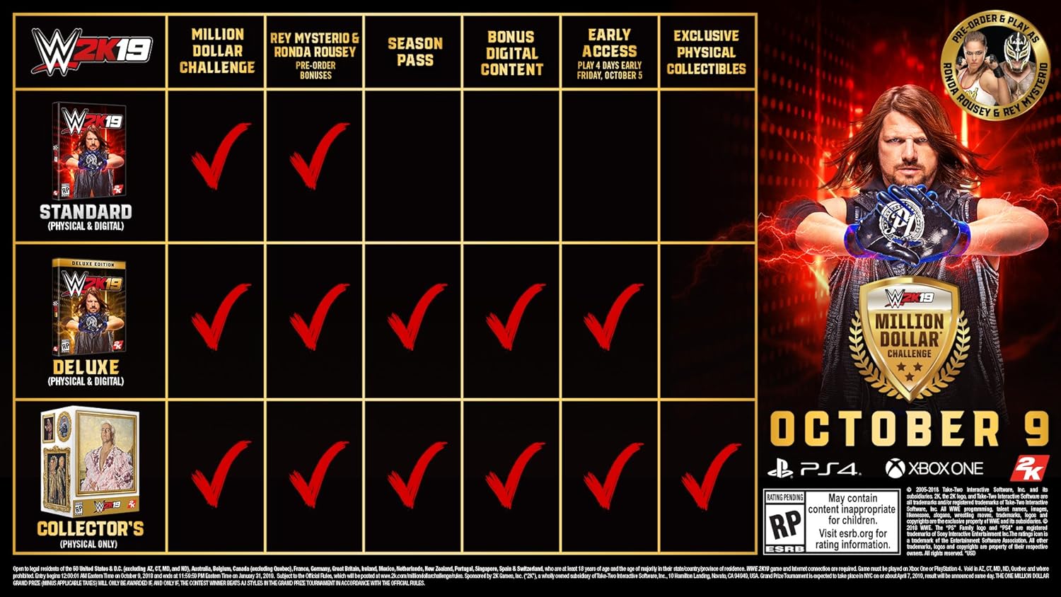 WWE 2K19 - PlayStation 4 Pack of 2