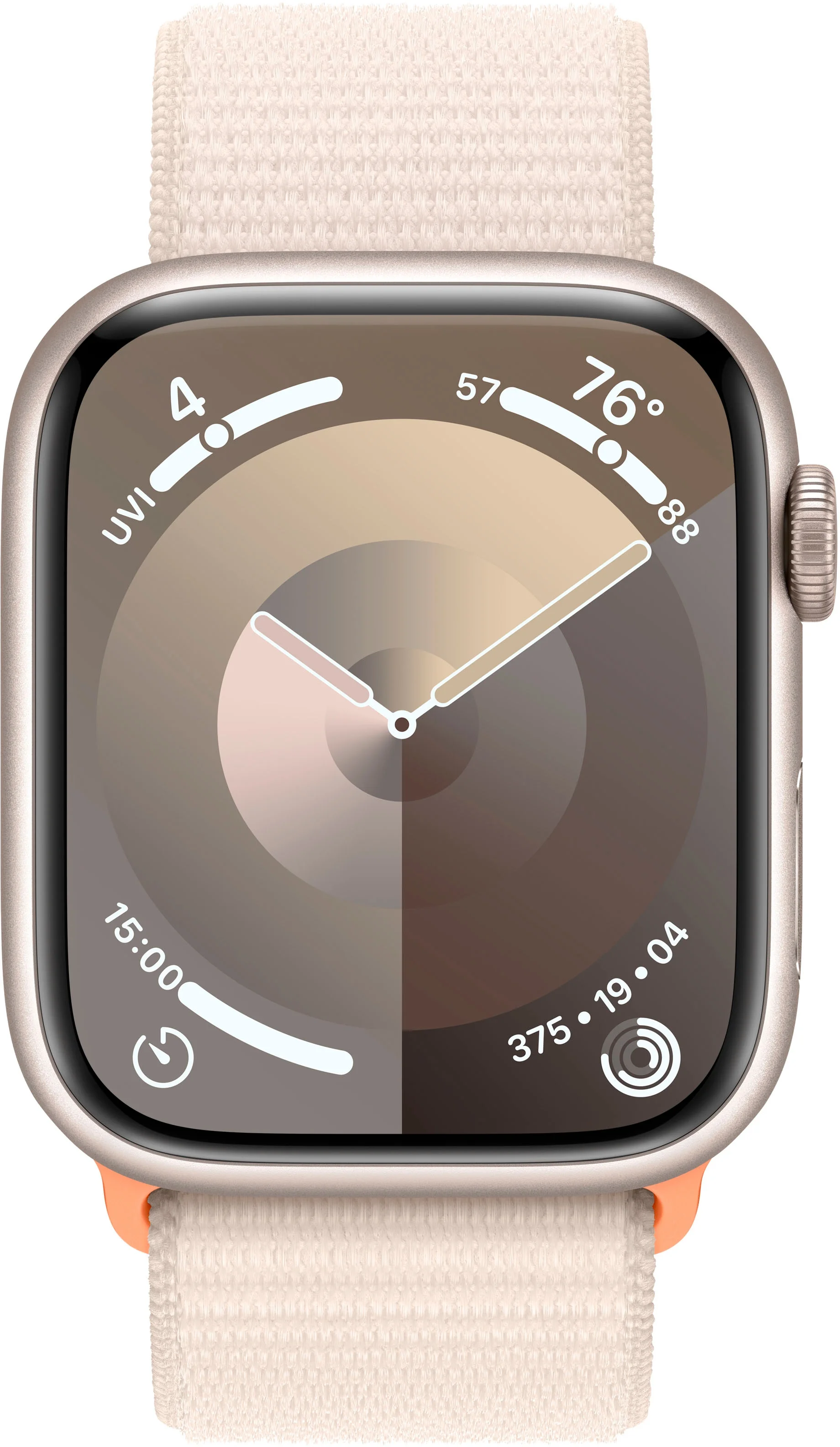 Refurbished Apple Watch Gen 9 Series 9 45mm Starlight Aluminum - Starlight Sport Loop MR983LL/A