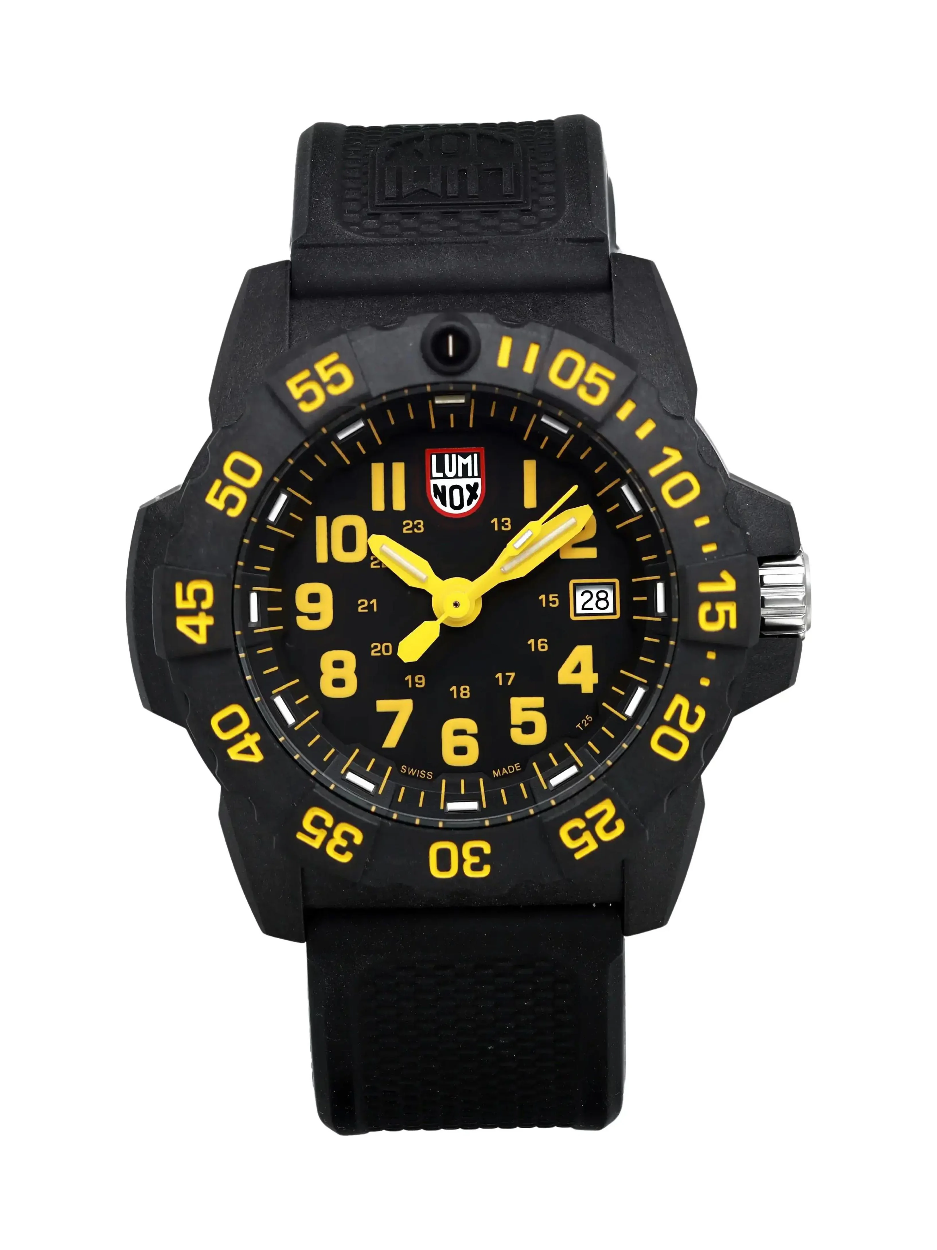 Luminox Navy SEAL Trident Divers Carbon Black Dial Mens Quartz Watch XS.3505.L