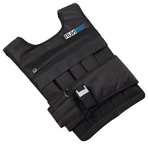RUNmax Pro Weighted Vest 12lbs/ 20lbs/ 40lbs/ 50lbs/ 60lbs with Shoulder Pads Option