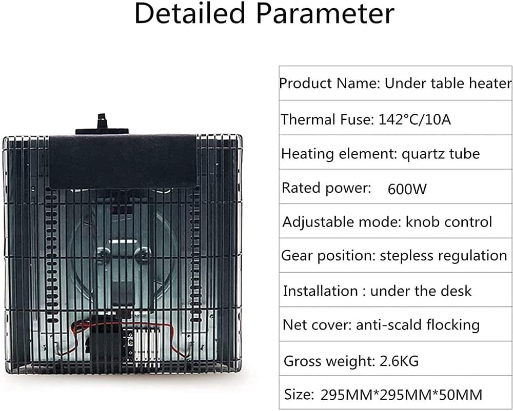 Kotatsu Under Table Heater Wall Mounted Foot Warmer Hanging 20-600 W Adjustable tat for Japanese Stove Table Parts