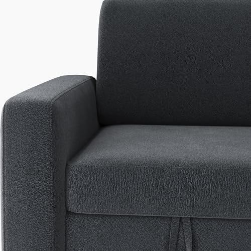 Yaheetech Sectional Sofa L-Shaped Sofa Couch Bed w/Chaise & USB, Reversible Couch Sleeper w/Pull Out Bed & Storage Space Living Room Black