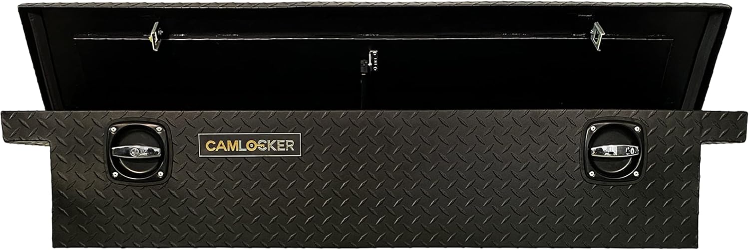 CAMLOCKER UTV Crossover Tool Box - Low Profile - With Rail - Matte Black SXSLPRLMB