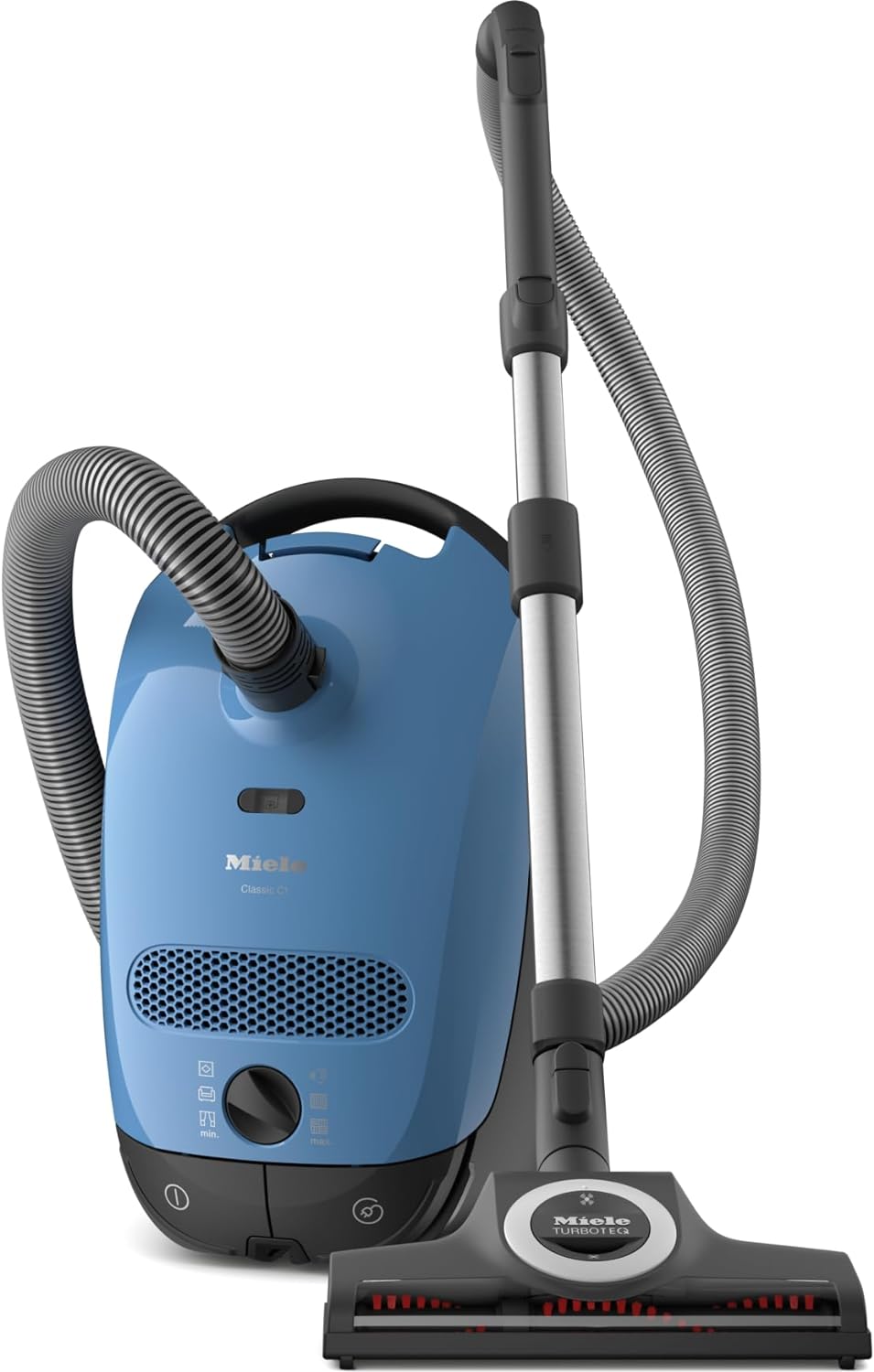 Miele Classic C1 Turbo Team Bagged Canister Vacuum, Tech Blue - Portable, Household - Smart Home Appliances