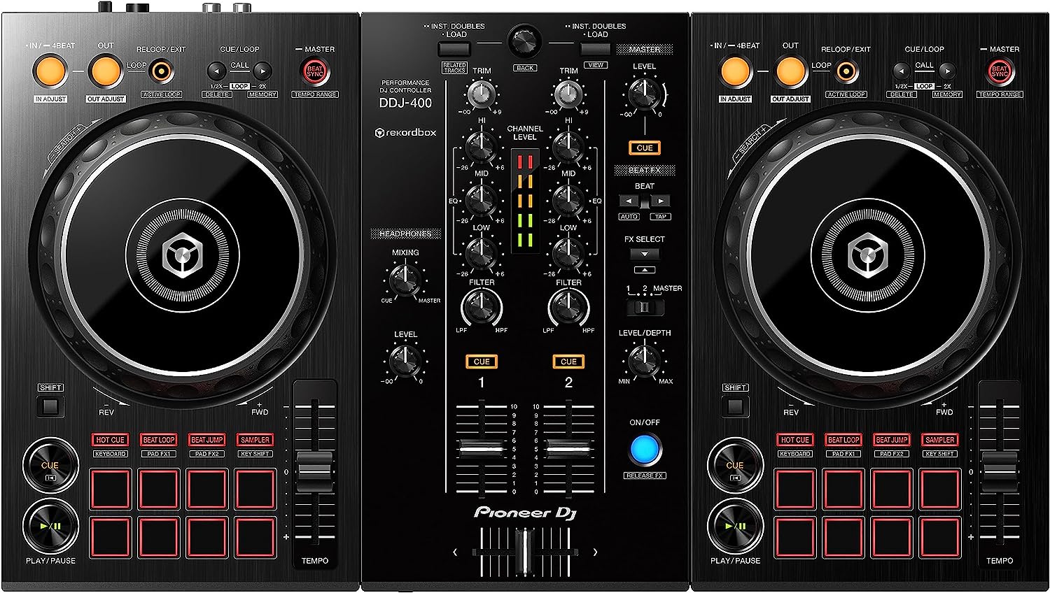Pioneer DJ DDJ-400 2-Deck Rekordbox DJ Controller