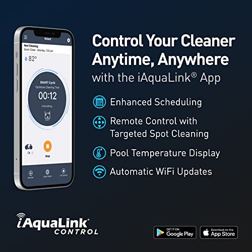 Polaris VRX iQ+ Smart Robotic Pool Cleaner with iAquaLink Control, Extra Long 70' Cable w/Tangle reducing Swivel
