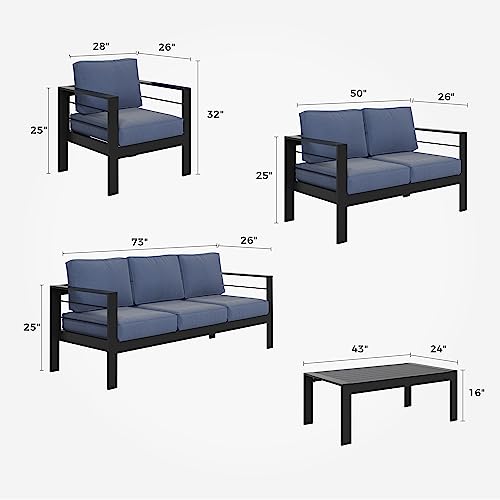 Solaste Aluminum Patio Furniture Set