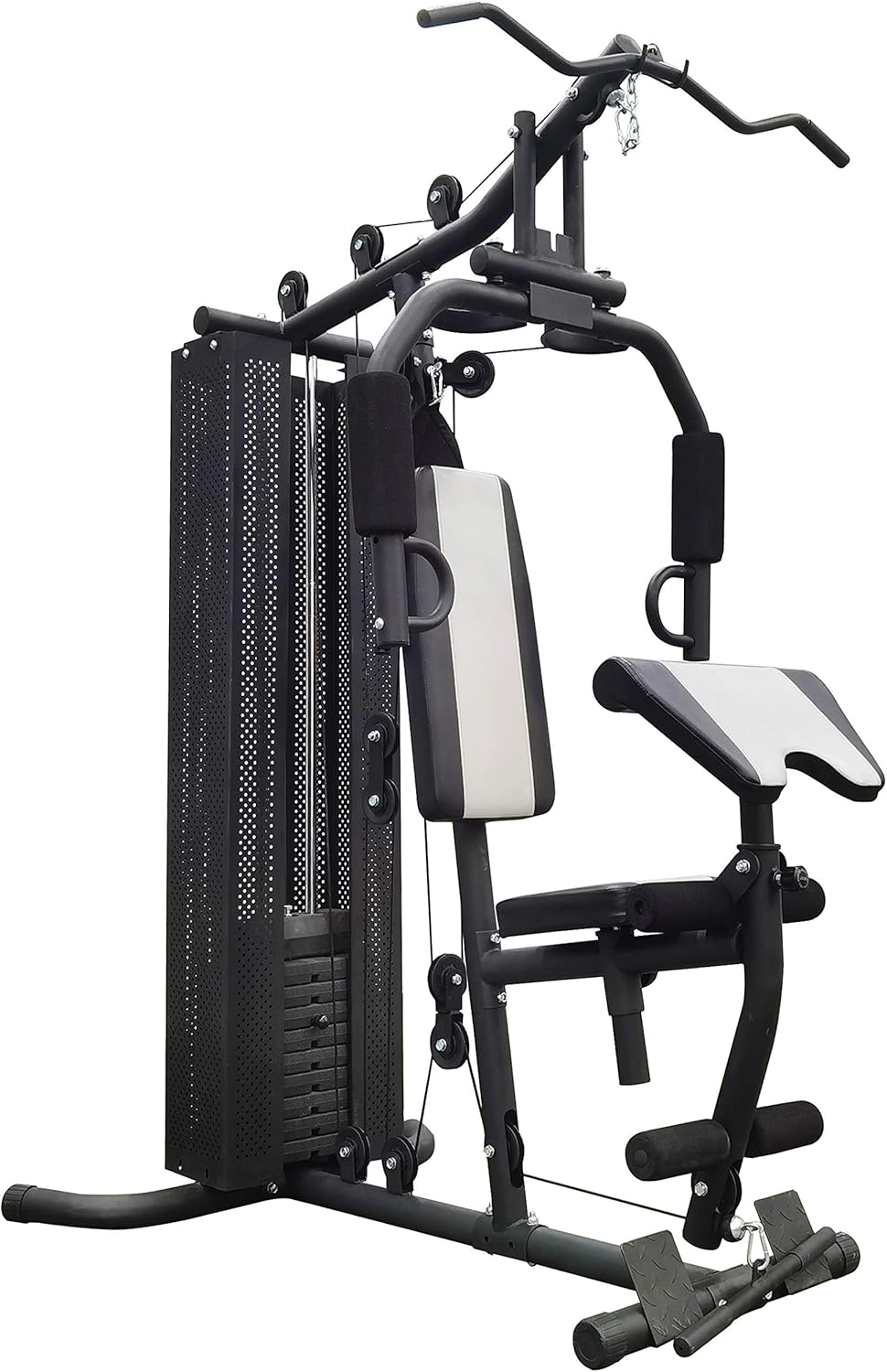 BalanceFrom Home Gym System Workout Station with 380LB of Resistance, 125LB - 145LB Weight Stack