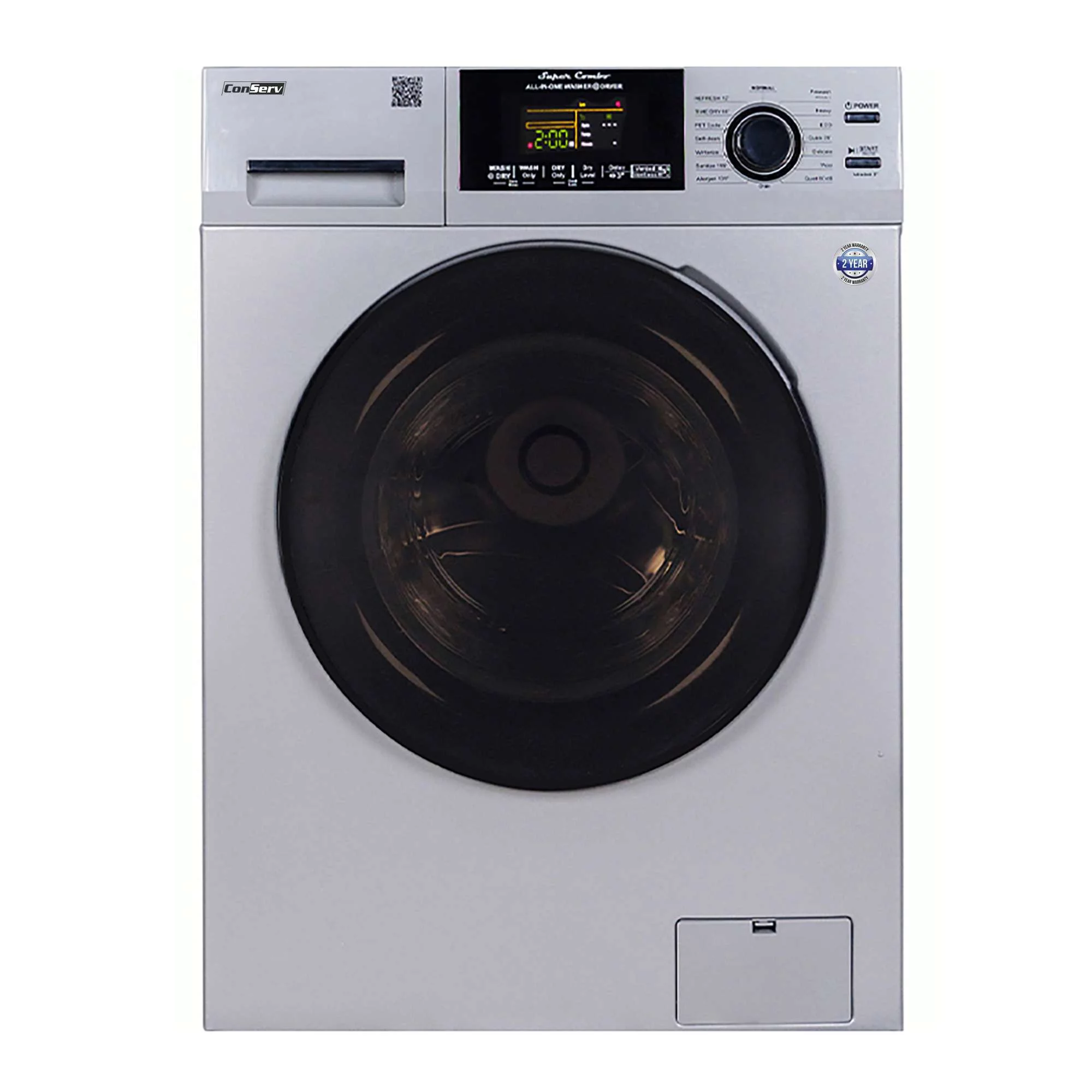 Conserv 15 lbs Compact Combo Sani Washer Vented/Ventless Dryer with Pet Cycle in White