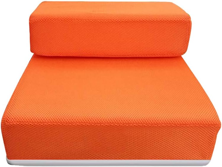 heaven2017 2 Steps Foldable Pet Steps Pet Stairs for Dog Cat Puppy Durable Comfortable Light Coffee Pack of 2