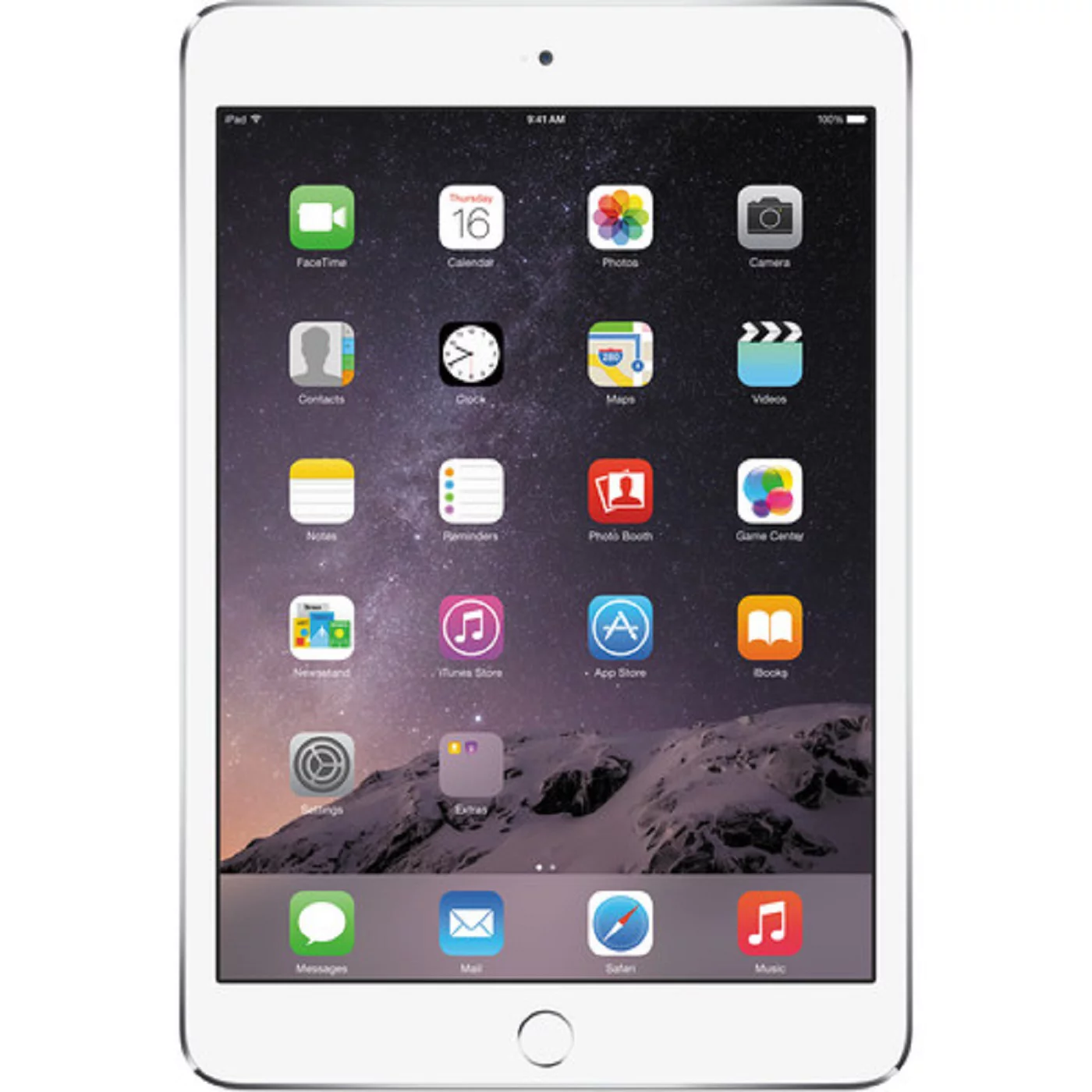 Restored Apple iPad Mini 16GB White Wi-Fi Only Bundle: USA Essentials Bluetooth/Wireless Airbuds, Case