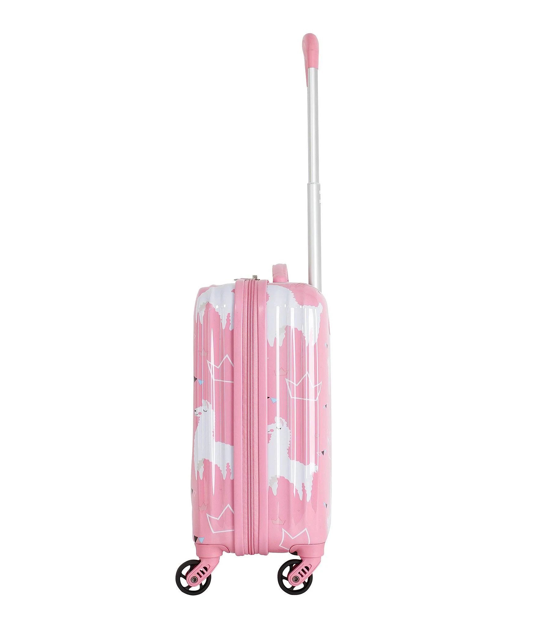Triforce Kid&s Llama Princess Carry-On Spinner - Pink Multi