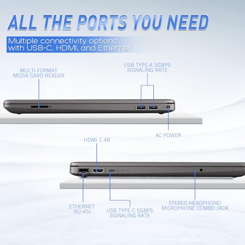 HP 15 FHD Business UltraBook Laptop • 16GB RAM • 256GB PCIe SSD • Powerful AMD Performance • Copilot AI-Ready • Ethernet Port • Long Battery Life •