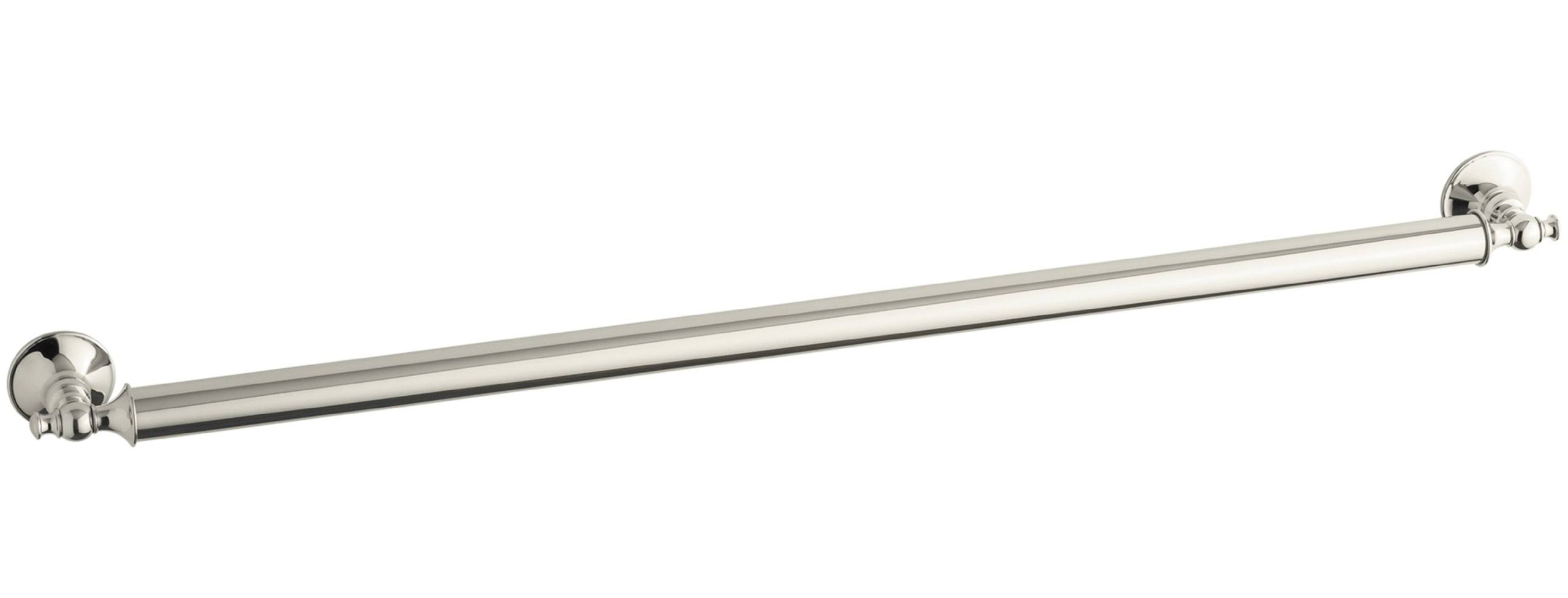 KOHLER K-11875-SN Traditional 36 In. Grab Bar, Vibrant Polished Nickel