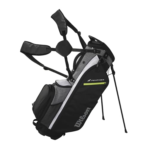 Wilson Feather Golf Cart Bag - Black/Grey/Red