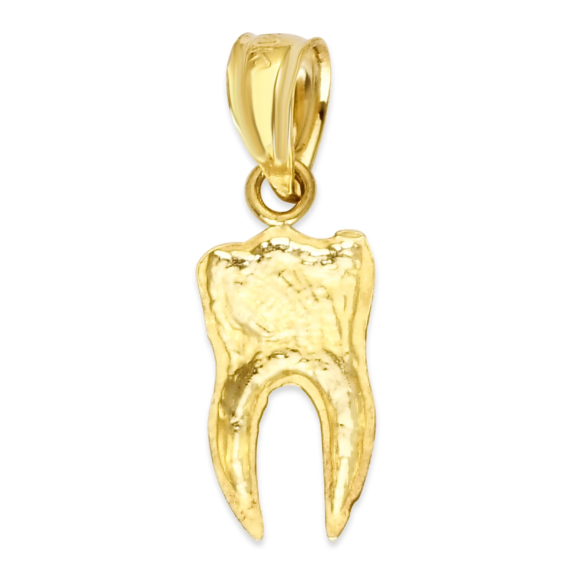 14k Solid Gold Human Tooth Pendant, Dental Jewelry Gifts for Students, Gift for Dentist