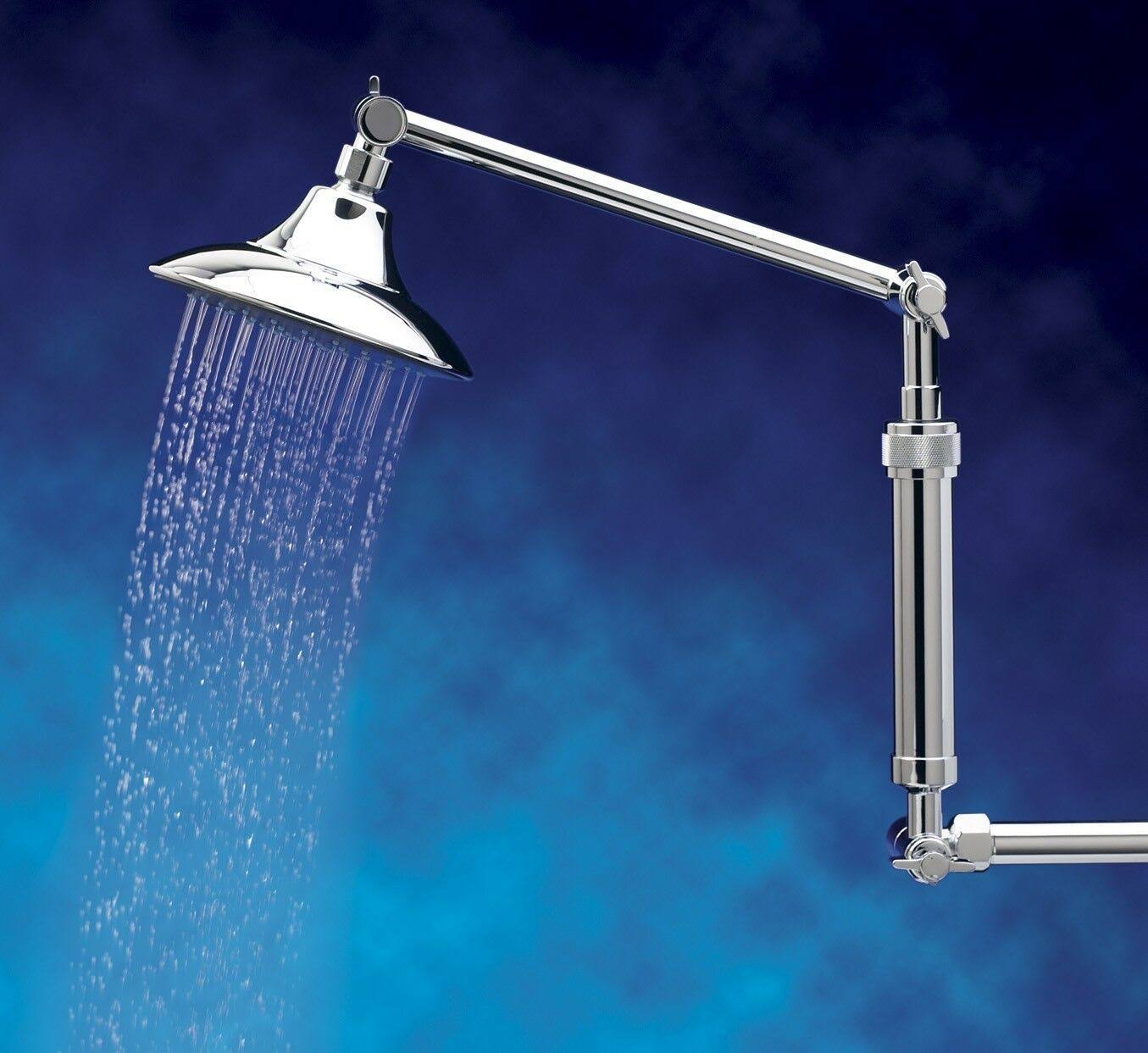 Sprite FXD-CM-P6 ShowerUp Filtered Double Extension with Pan Shower Head -Chrome with Sh