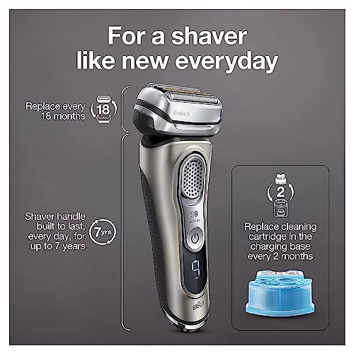 Braun Series 9 9385cc Latest Generation Electric Shaver, Rechargeable & Cordless Electric Razor for Men
