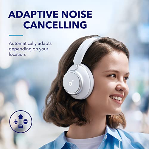 Soundcore by Anker Space Q45 Adaptive Active Noise Cancelling Headphones, Reduce Noise by Up to 98%, 50H Playtime, App Control