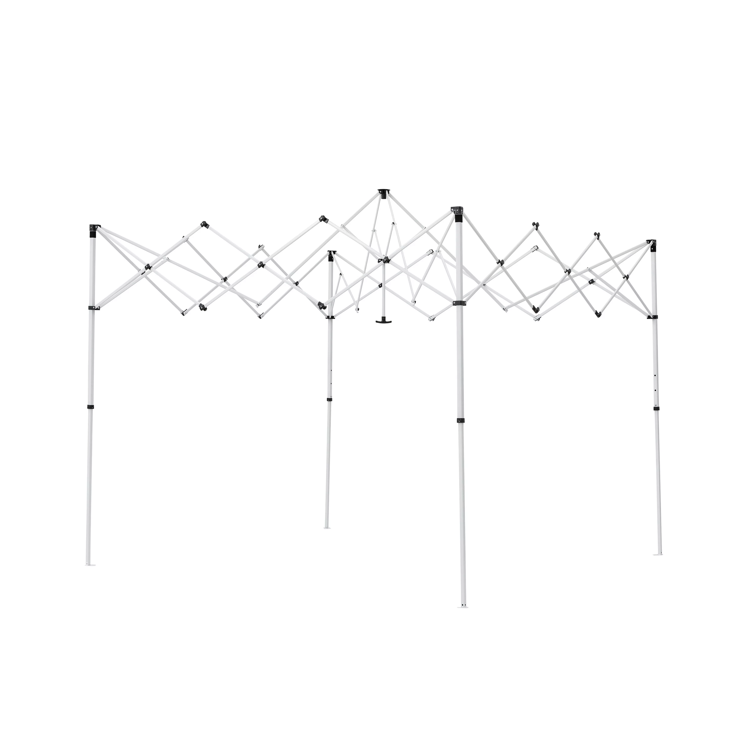 Ozark Trail Simple Push Straight Leg Instant Canopy, White, 10 ft x 10 ft