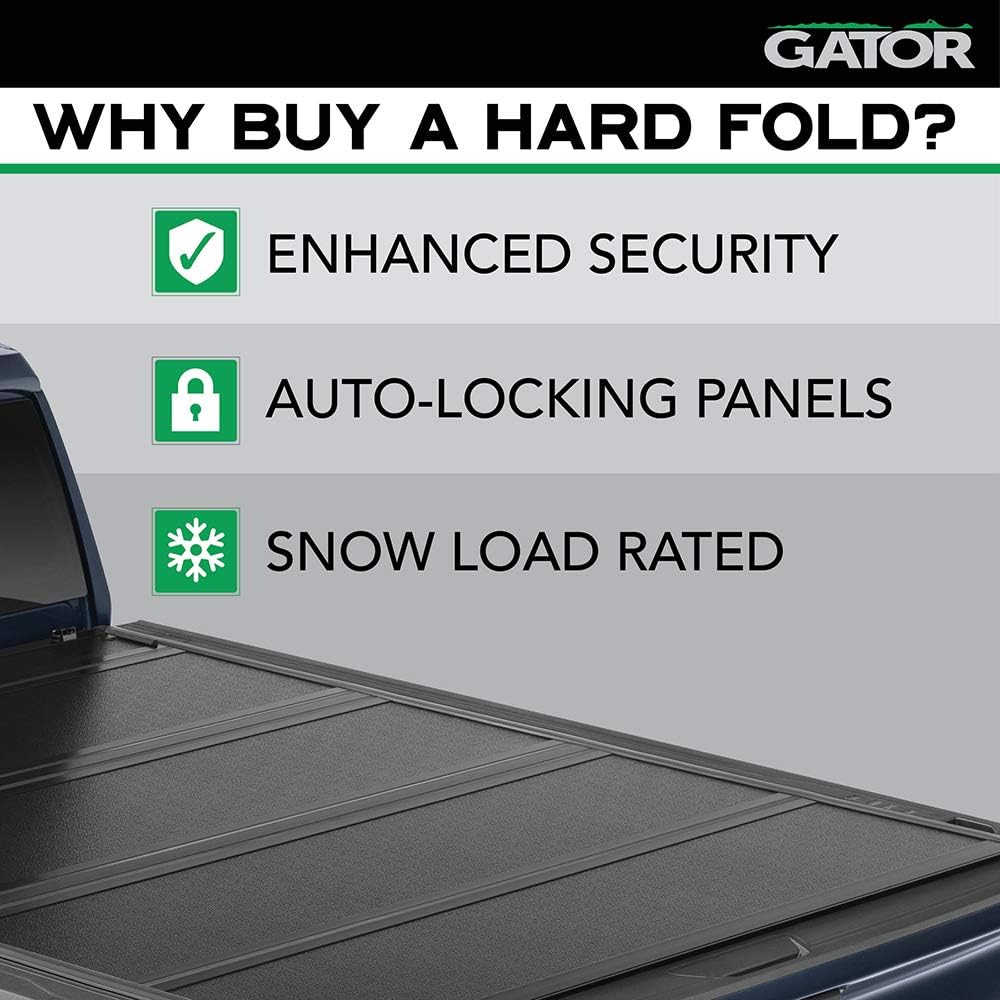 Gator FX Hard Quad-Fold Truck Bed Tonneau Cover | 8828329 | Fits 2015 - 2020 Ford F-150 5' 7" Bed (67.1")
