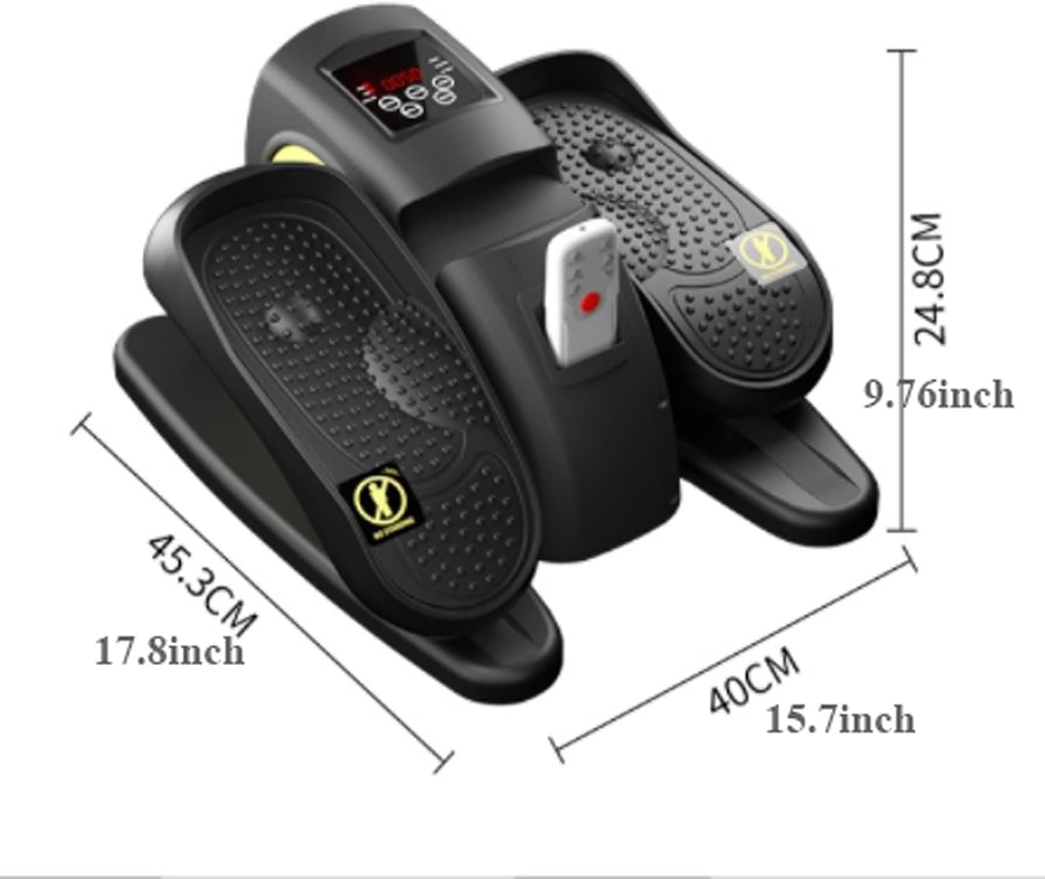 Pedal Exerciser for Seniors, Indoor Under Desk Elliptical Machine, Speeds Adjustable Elliptical Trainer with Remote Control