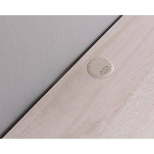 Furniture of America Eponine 60 in. White Oak Wall Mounted TV Console