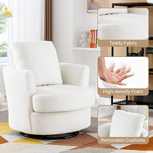 ODUWA Swivel Barrel Chair Set of 2