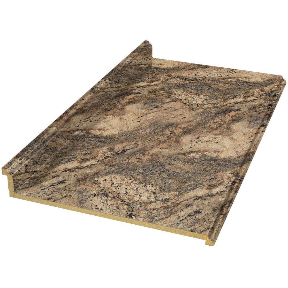 VT Dimensions Formica 8-ft Lapidus Brown- FX Radiance Straight Laminate Kitchen Countertop | 011358010813547FXRD