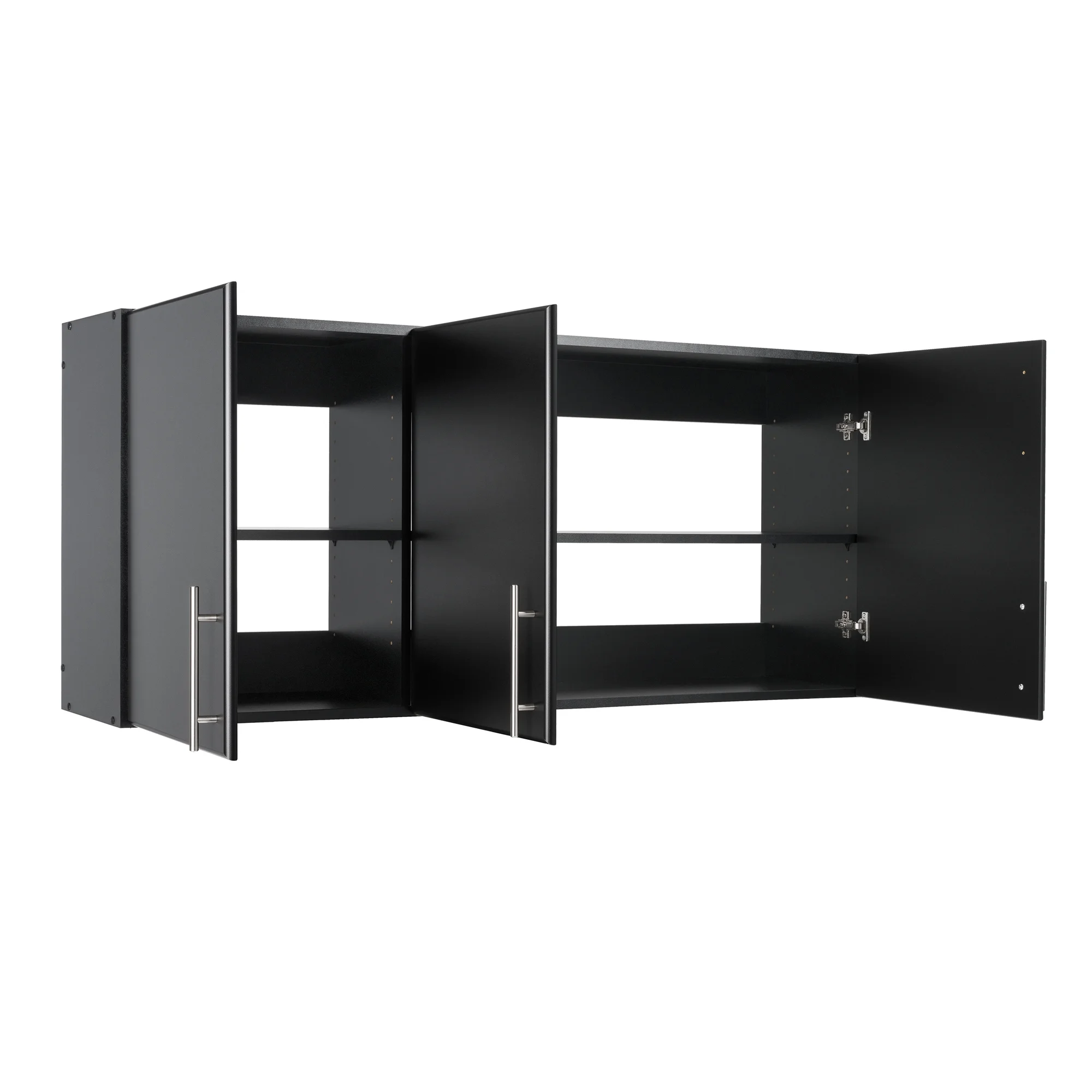 Prepac Elite Wall Cabinet, Versatile Adjustable Garage Wall Cabinet by Prepac, Tall 3-Door, 54"W x 24"H x 12"D, BEW-5424, Black