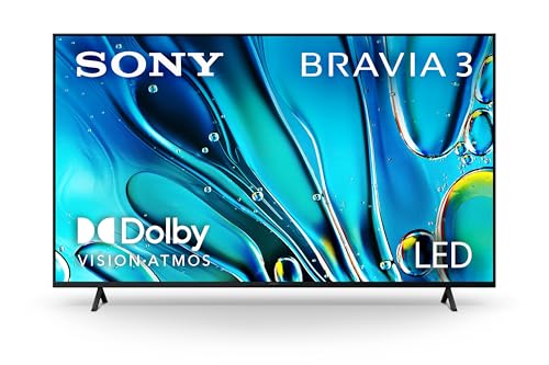 Sony 43-Inch Class 4K Ultra HD BRAVIA 3 LED Smart TV with Google TV, Dolby Vision HDR, and Exclusive Features for PlayStation®5 (K-43S30)