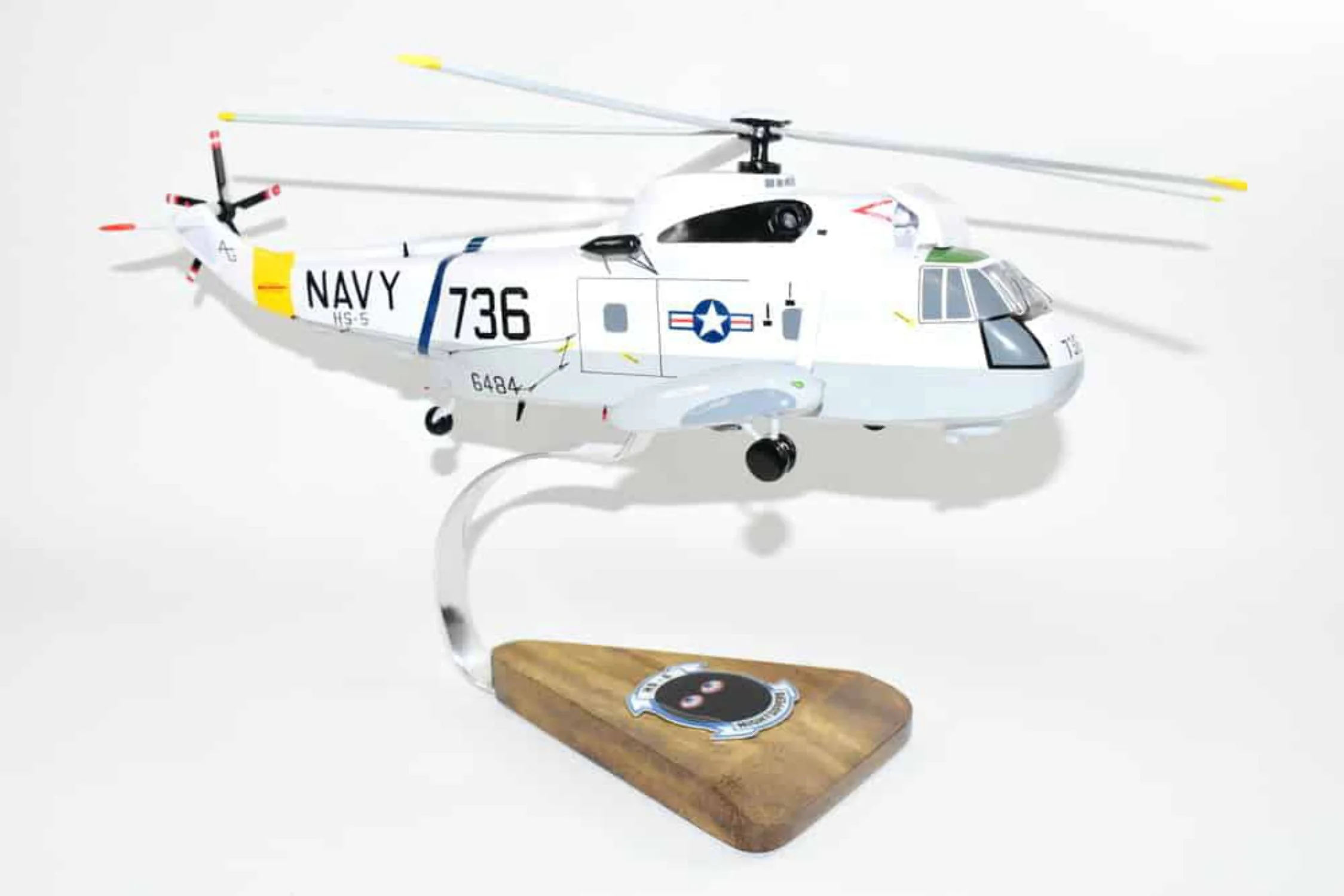 Sikorsky® SH-3 SEA KING™, HS-5 Nightdippers, 16 Mahogany Scale Model