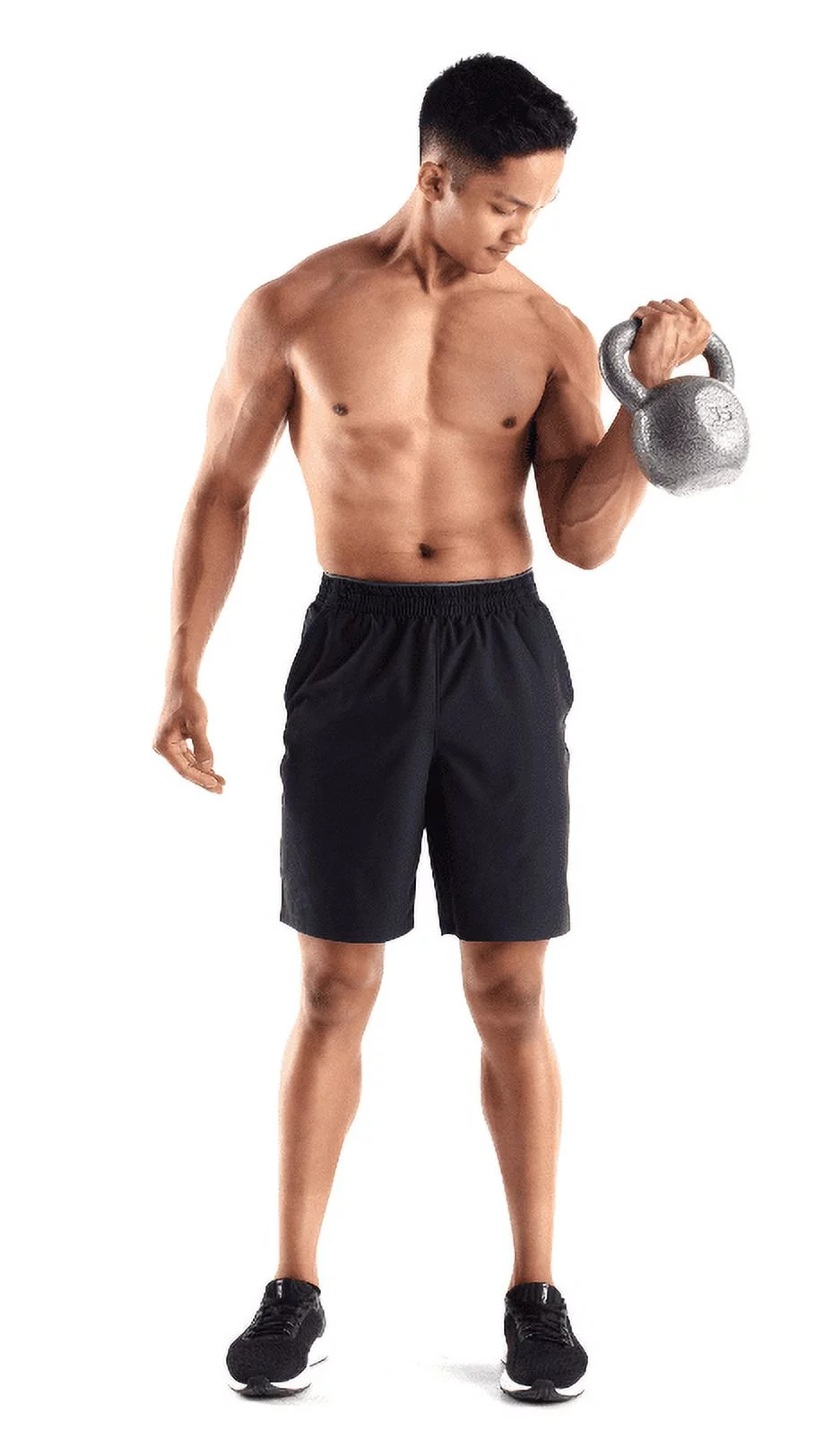 Weider, 50lb Cast Iron Hammertone Finish Kettlebell, Single - Radiant Selections